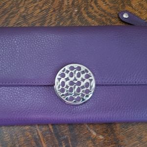 Purple Coach Wallet